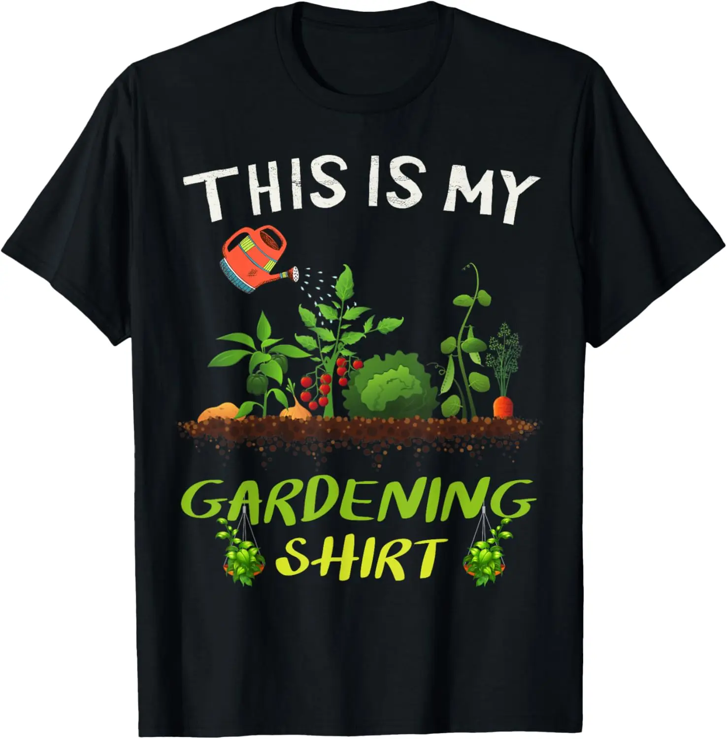 This Is My Gardening Shirt Funny Gardener Gifts Plants Lover T-Shirt 100% Cotton Trendy Y2K Short-Sleeve Tee-Soft, Quick-Drying,