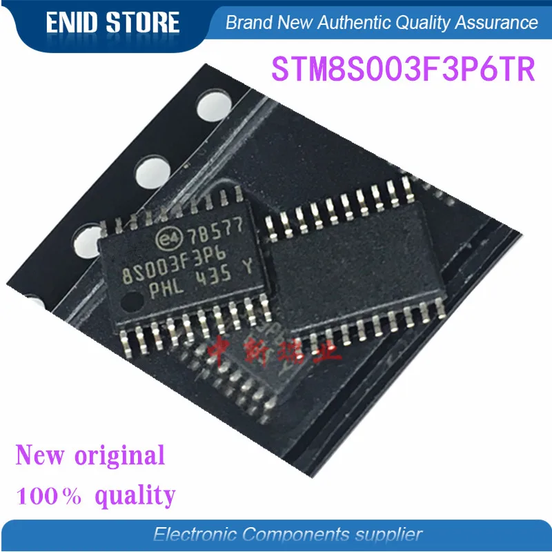 

100PCS 100% NEW STM8S003F3P6R STM8S003F3P6 STM8S003F3 STM8S003 8S003 STM8S TSSOP-20 New Original 100% Quality