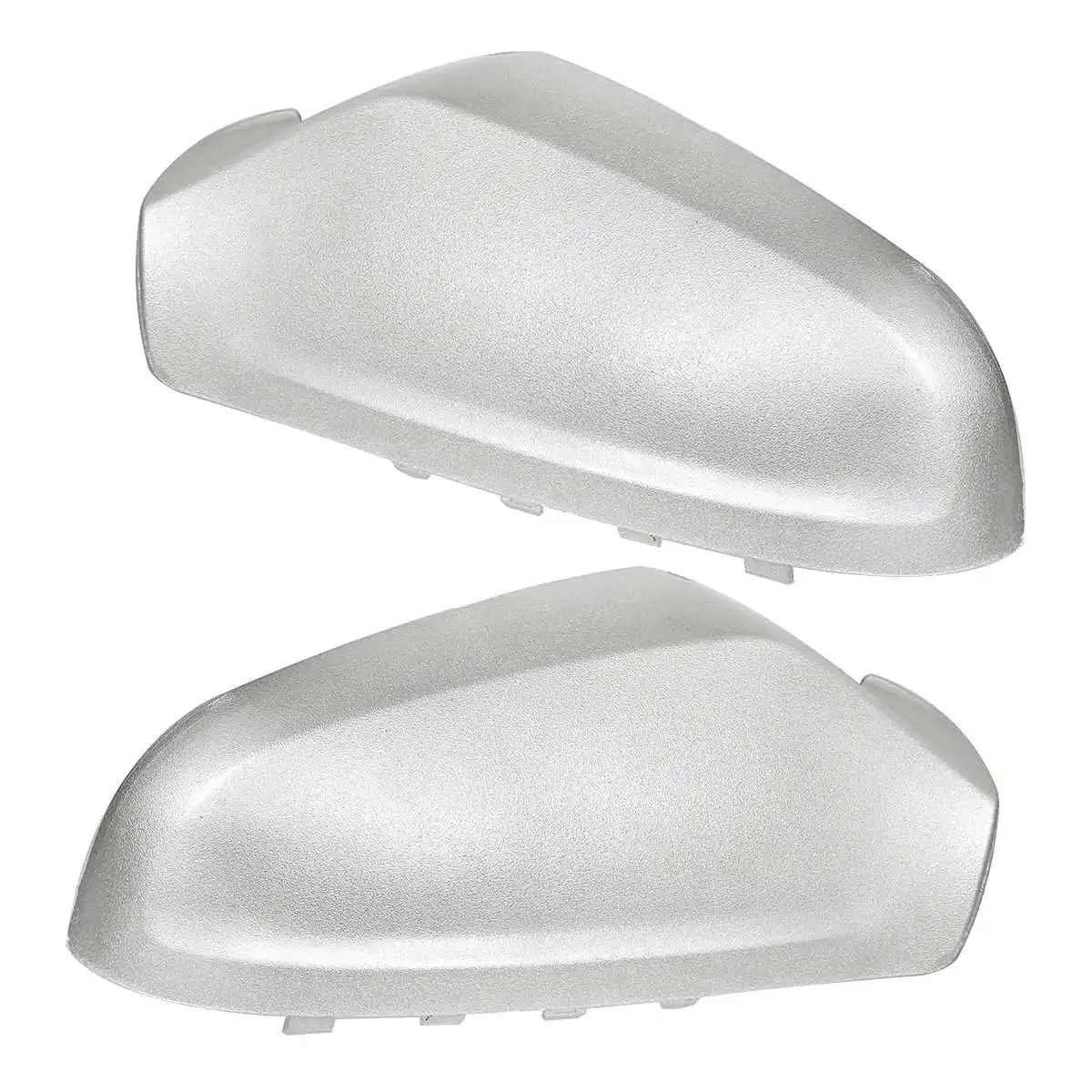 Silver Car Side Door Wing Rearview Mirror Cover Cap For Vauxhall Astra H 2005-2009 Rear View Mirror Cap Covers Plastic