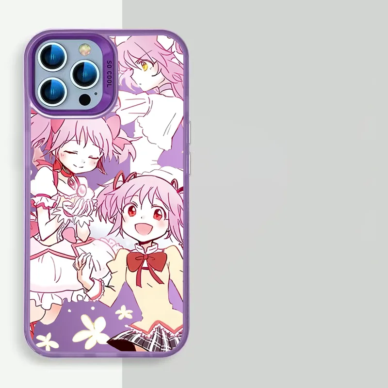 Magical Anime Girls Cute Phone Case for IPhone 16 15 14 13 12 11 Pro Max Anti-fall Air Cushion Protective Cover