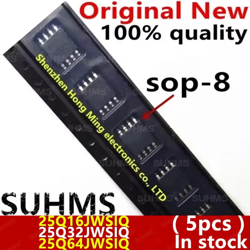 (5piece) New W25Q16JWSSIQ W25Q16JWSIQ 25Q16JWSIQ W25Q32JWSSIQ W25Q32JWSIQ 25Q32JWSIQ W25Q64JWSSIQ W25Q64JWSIQ 25Q64JWSIQ sop-8