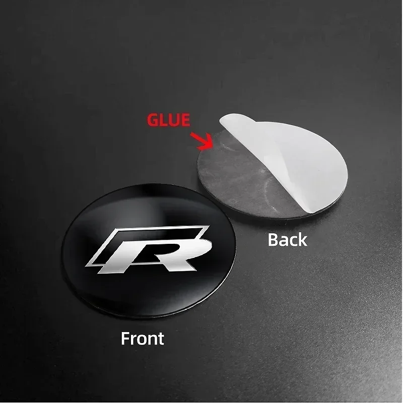 4pcs 56mm 60mm 65mm Car Wheel Center Hub Cap Sticker Accessories For Volkswagen Tiguan Bora POLO PASSAT CC Touran GOLF Jetta view 4