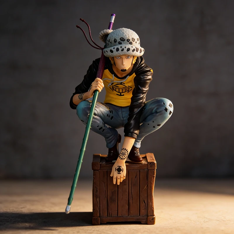 

Цельный 17 см Трафальгар Ло ПВХ Фигурка Аниме Персонаж Коллекционная Модель Украшение Игрушка