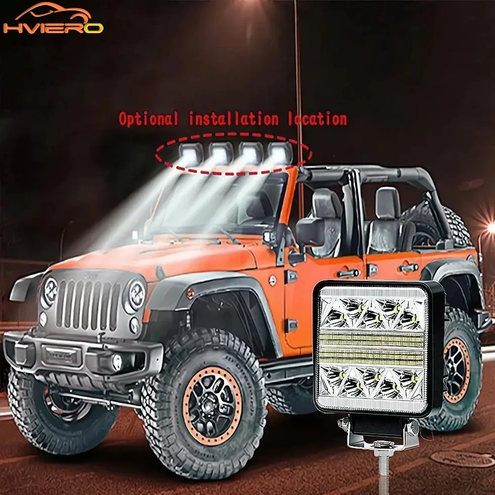 

Car Working Light Bar 10LED White 12v Auto Motorcycle High Beam Fog Lamp Offroad Pickup ATV 4WD SUV Truck Exterior Modification