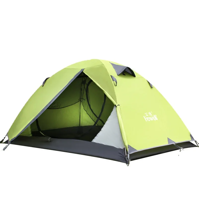 Imagem -03 - Double Layer Camping Tent Ultraleve Pólo de Alumínio Impermeável Outdoor Tent Praia Barraca Gazebo Pessoas