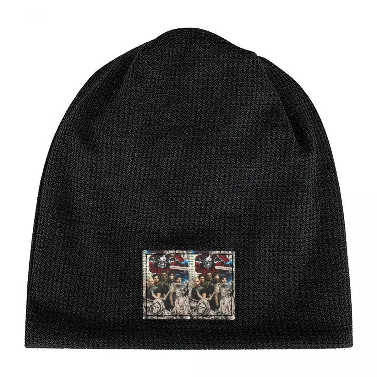 Avenged Sevenfold Warm Fleece-Lined Cap Hip Hop Bonnet Hat Autumn Winter Outdoor Beanies Hats for Unisex Adult