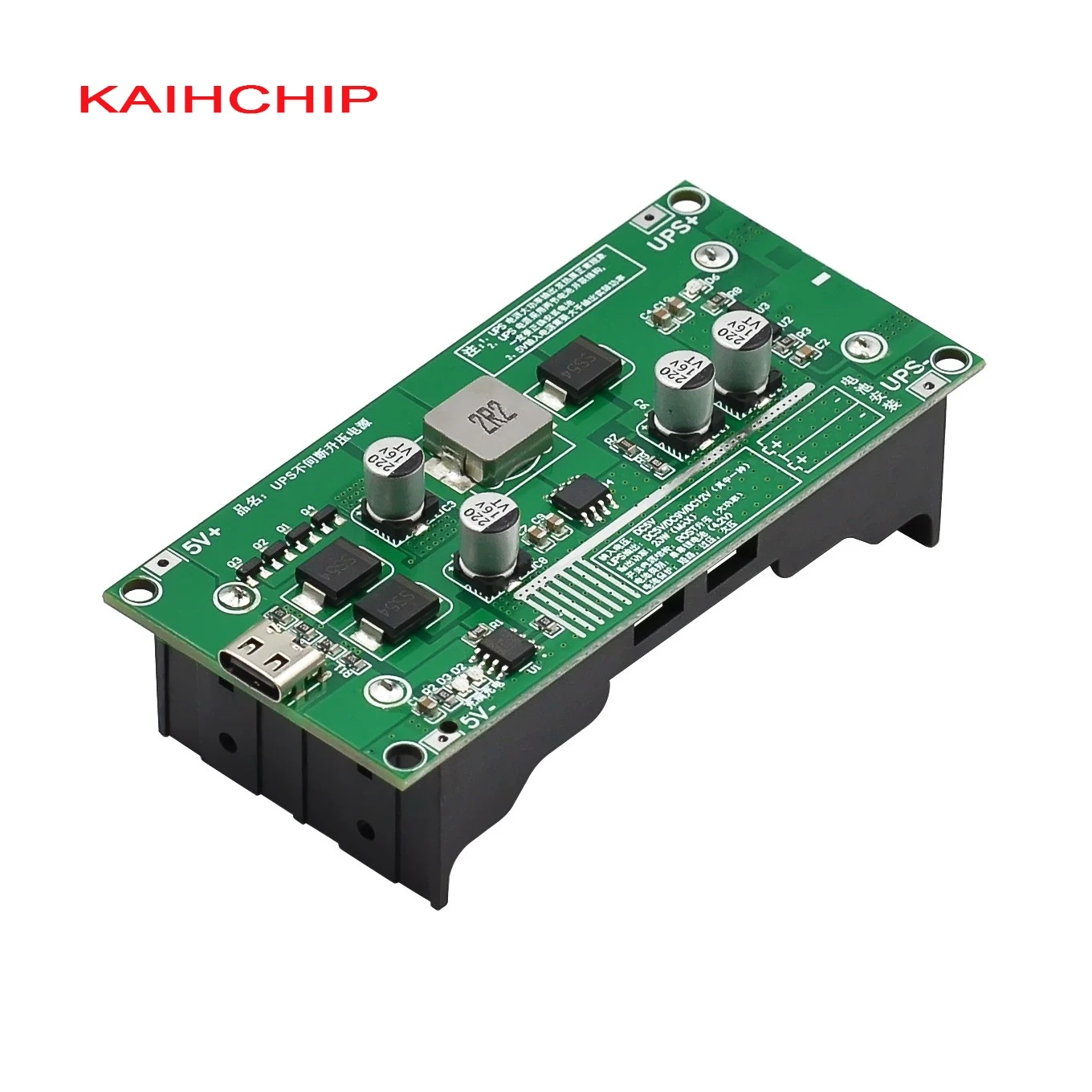 Type-C 15W 3A 18650 Lithium Battery Charger Module DC-DC Step Up Booster Fast Charge UPS Power Supply / Converter 5V 9V 12V