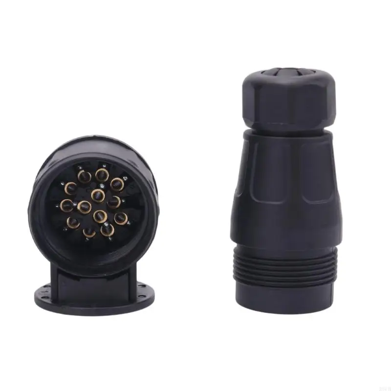 Trailer and Lighting Coupler with European-Style 13-Pin Connection, 12 V Replacement Part for the Existing R6FB