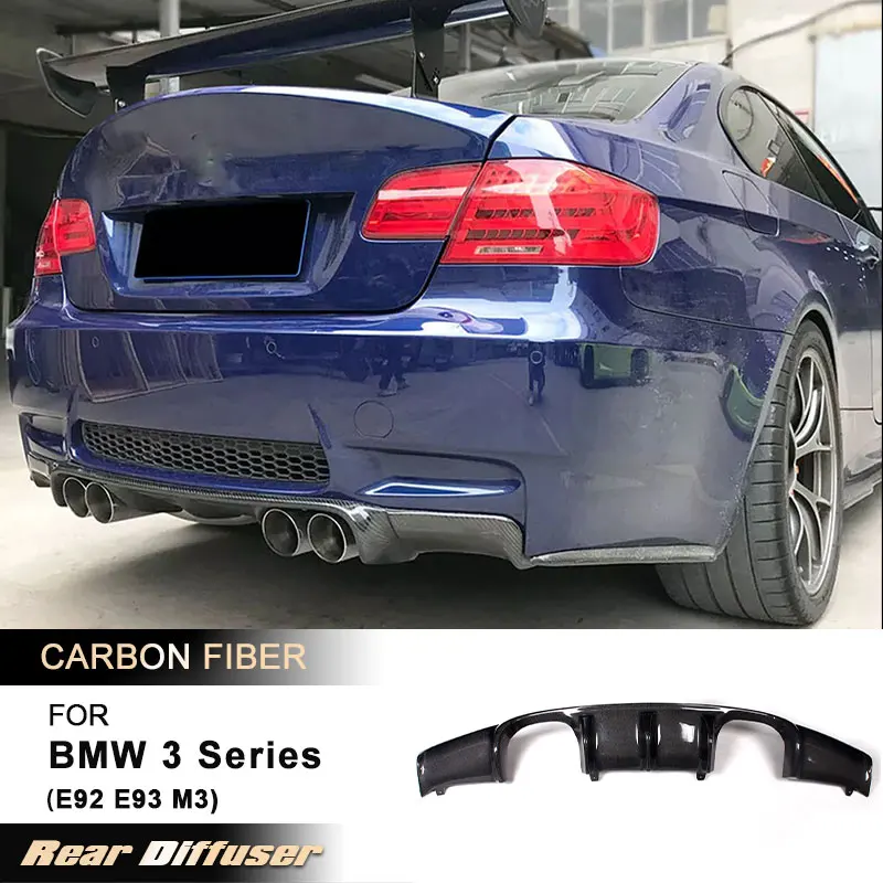 

Car Rear Bumper Diffuser Lip Spoiler for BMW 3 Series E92 E93 M3 2008-2013 Racing Rear Diffuser Apron Lip Body Kit Carbon Fiber