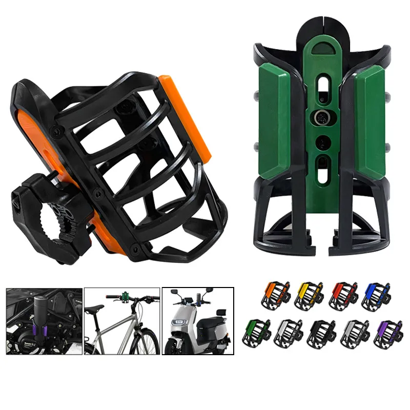

Universal Motorcycle Bicycle Adjustable Bottle Holder Riding Water Cup Drink Bracket Old School Bobber