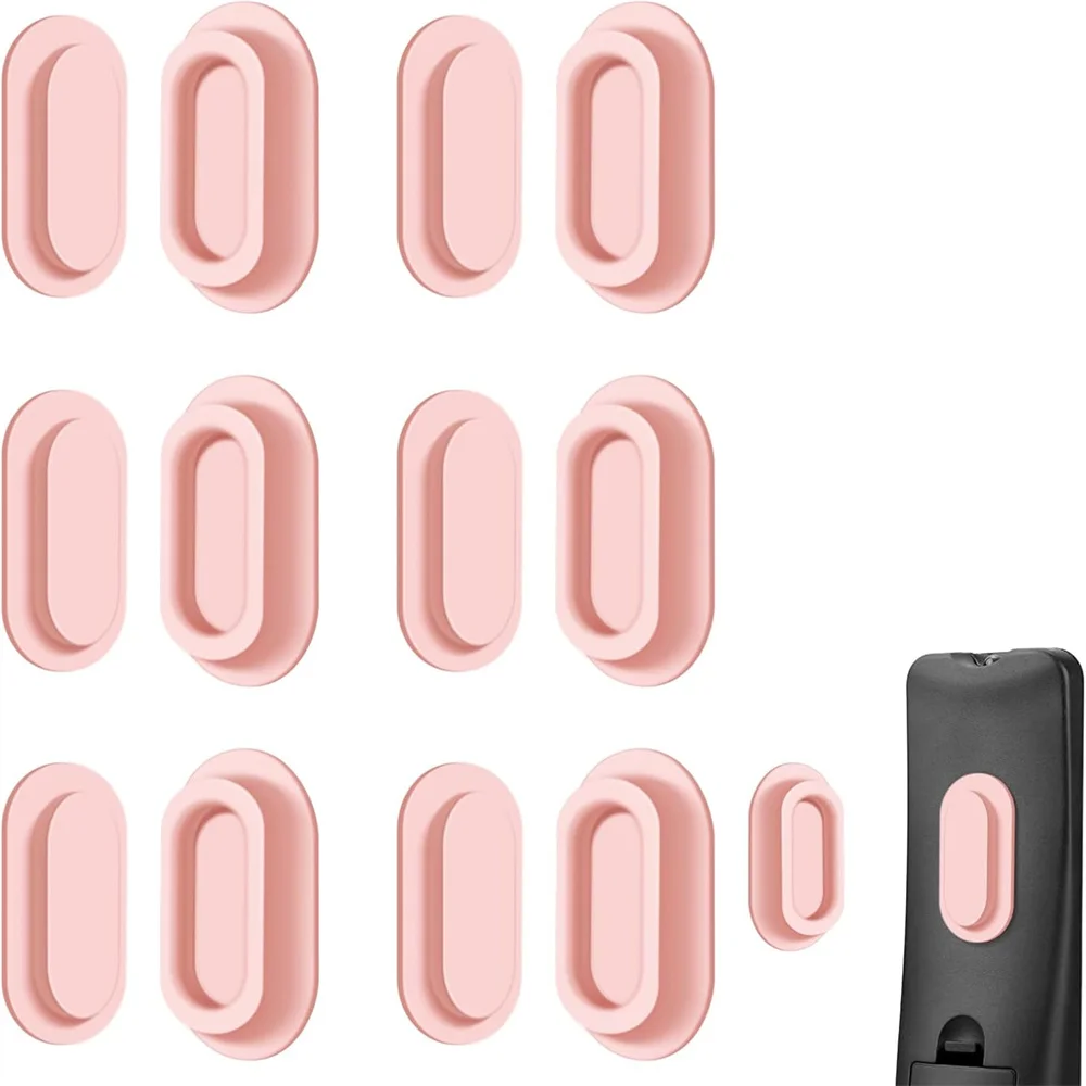 6-pack magnetische afstandsbedieningshouder, wandmontage, zachte siliconen afstandsbedieningscaddy met sterk zelfklevende afstandsbedieningshouder