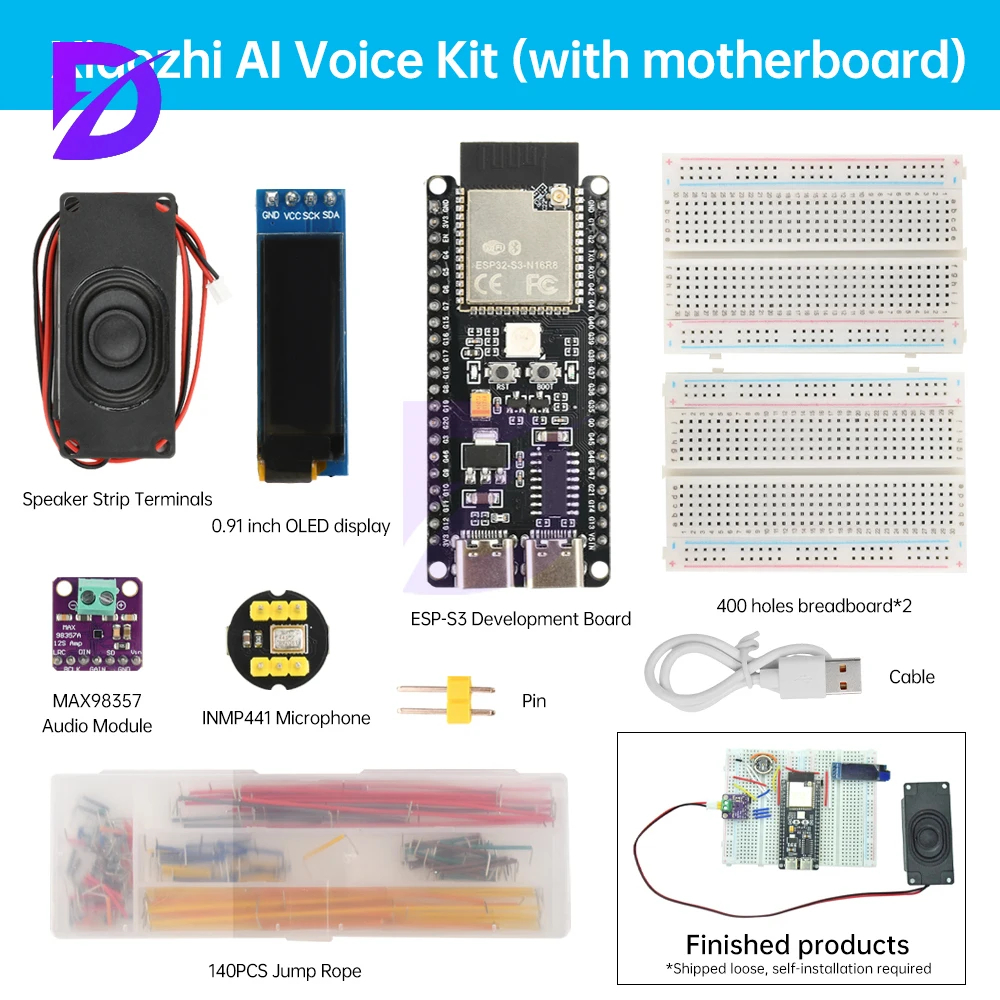ESP32-S3 N16R8 Development Board Programming Board Xiaozhi Ai Intelligent Voice Machine With 0.91-Inch Oled Combination Kit