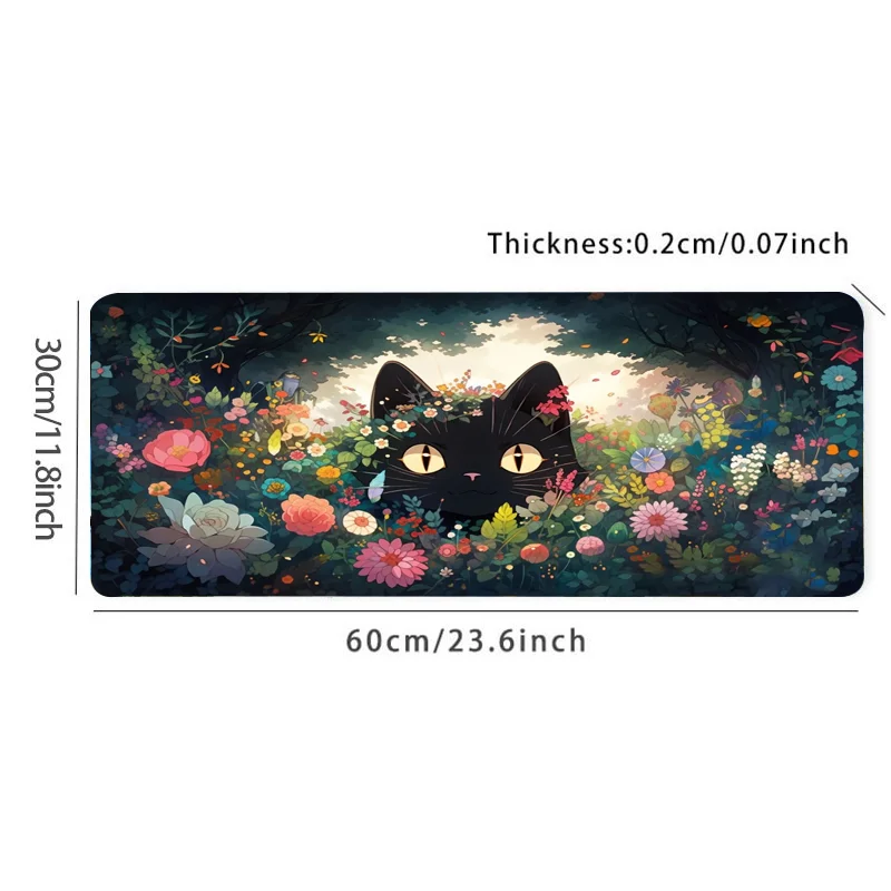 Cloud Cat Large Mousepad Desk Mat for Office and Gaming - HD Keyboard and Mouse Pad with Enhanced Precision and Comfort
