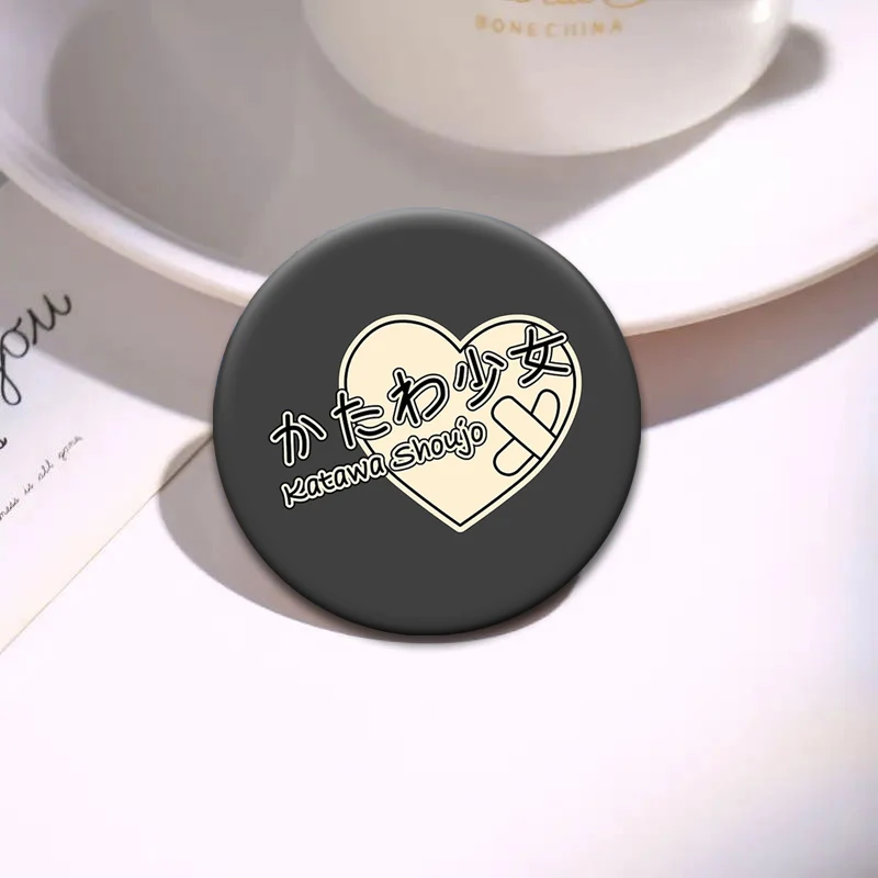 أنيمي كاتاوا شوجو شارة ايكيزاوا هاناكو الكرتون التلبيب دبابيس دبابيس مستديرة رائعة لحقيبة الظهر اكسسوارات مجوهرات هدايا