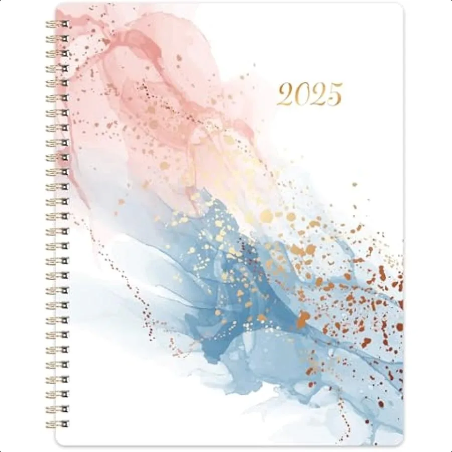 

20252025 Weekly and Monthly from Jan. 2025 to Dec.2025 8" x 9.8" 2025 with Flexible Cover Large Daily Blocks