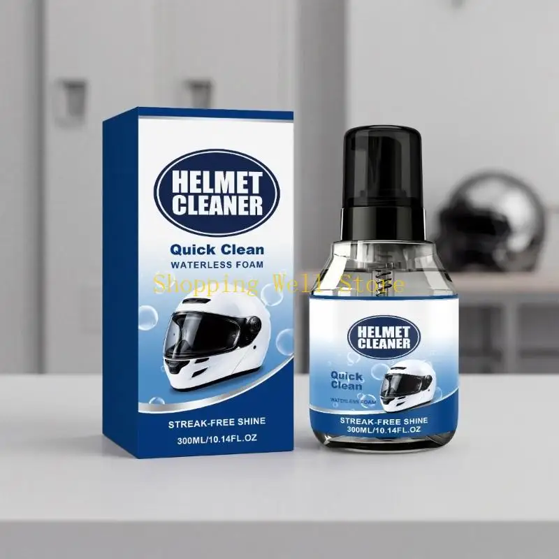 KX4B Helmet Interior Cleaner Foam Splash for Riding Gear Linings and Bike Seats