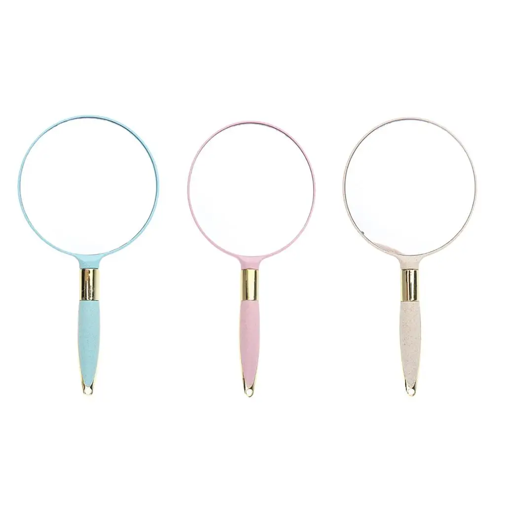 makeup Round Decorative Simple Cosmetic Hand Held Travel Mirrors