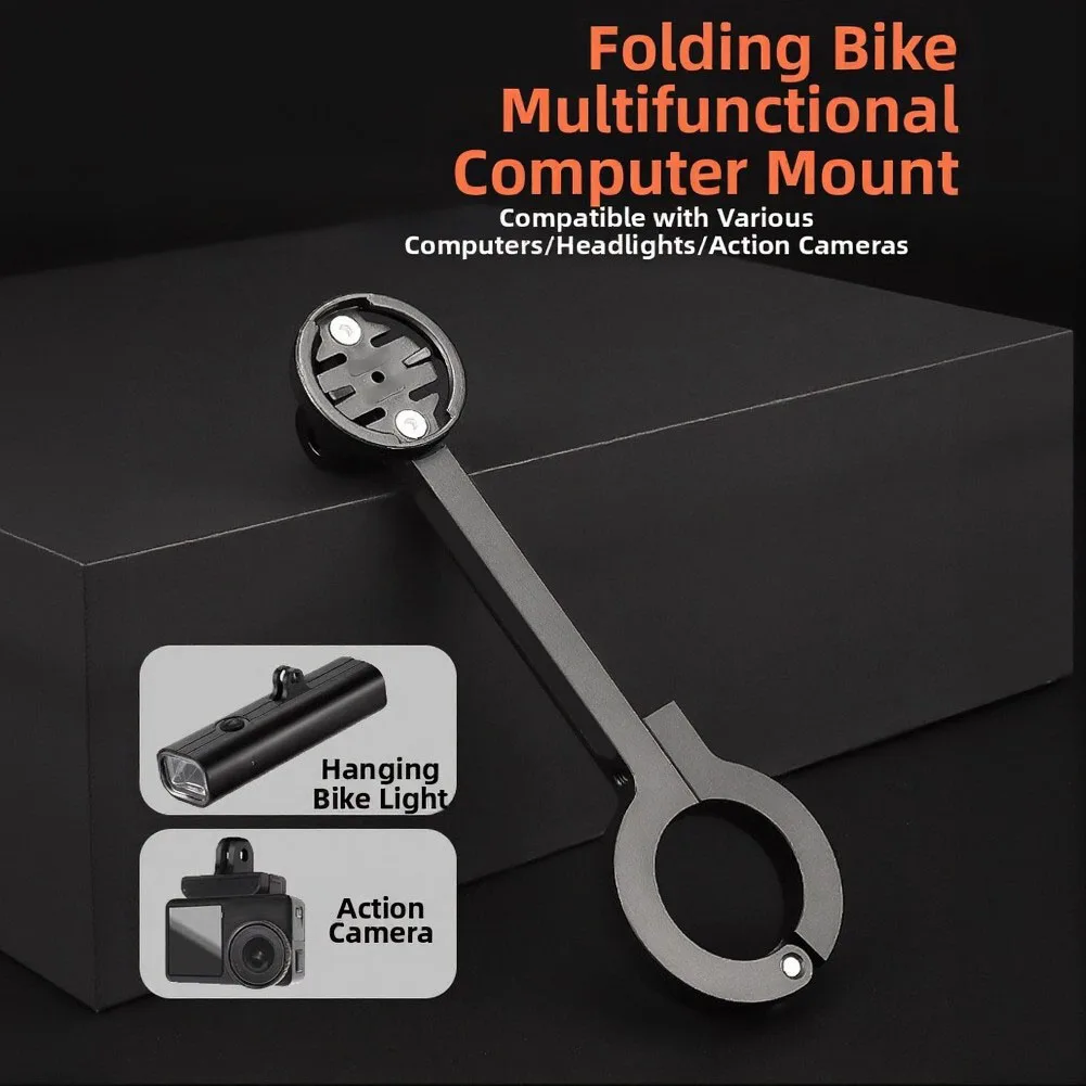 

Bicycle Speedometer Bracket Multifunctional Adjustable Bicycle Odometer & Headlight Bracket For Compact Bike Accessory