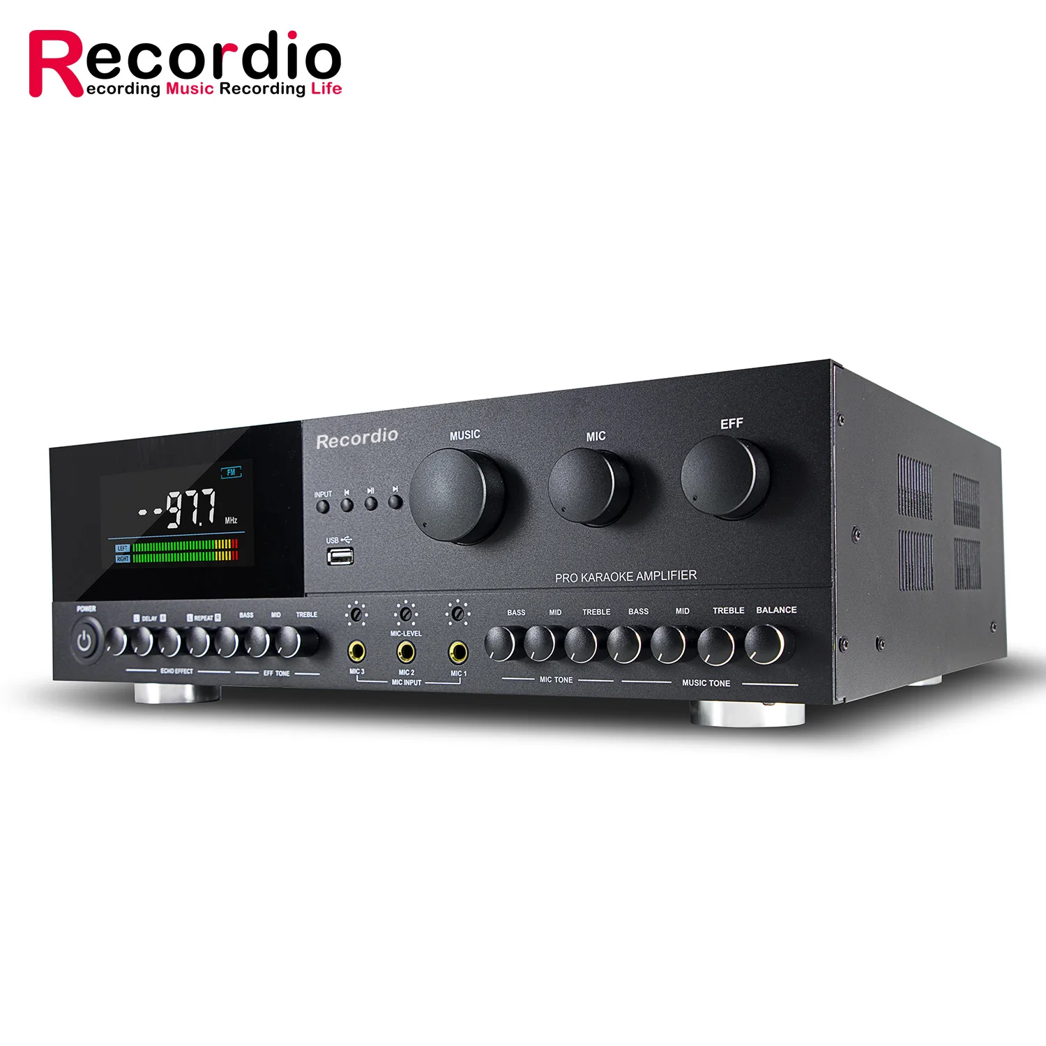 GAP-EK6000 New Professional Sound Amplifier Preamplifier Audio High-power Karaoke Amplifier with USB and BT Amplifier