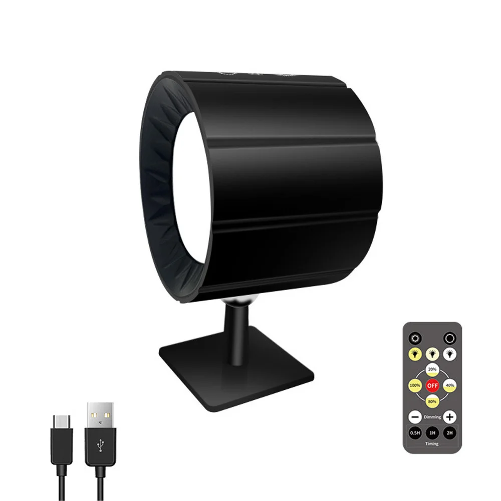 USB Rechargeable 3000K 4000K 6000K Led Spotlight &Wall Lamp Double Size Lighting Remote Controller Timer for Background,Bedroom