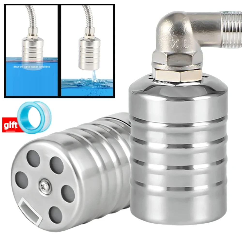 

Stainless Steel Floating Ball Valve Automatic Water Level Control Valve 1/2 3/4 Float Valve Water Tank Water Tower Shutoff Valve