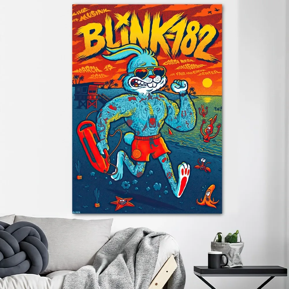 Band Blink 182 Poster Prints Wall Decals Sticker Pictures Living Room Home Decoration