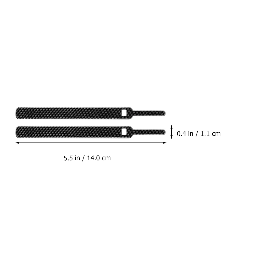 

20 Pcs Wire Handler Tie Cable Management Ties Black Nylon Cord for Charging Cables