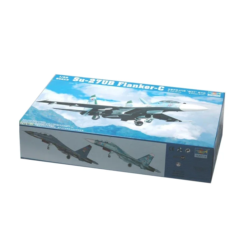 Trumpeter Kit de modelo de avión ensamblado de plástico TP02270 Sukhoi Su-27UB Flanker-C Fighter 1/32