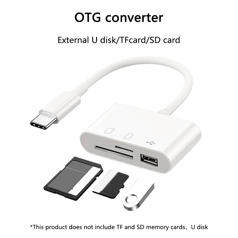 

Type C Adapter TF CF SD Memory Card Reader USB C Card Adapter For Macbook Samsung Huawei Xiaomi OTG Writer Compact Flash