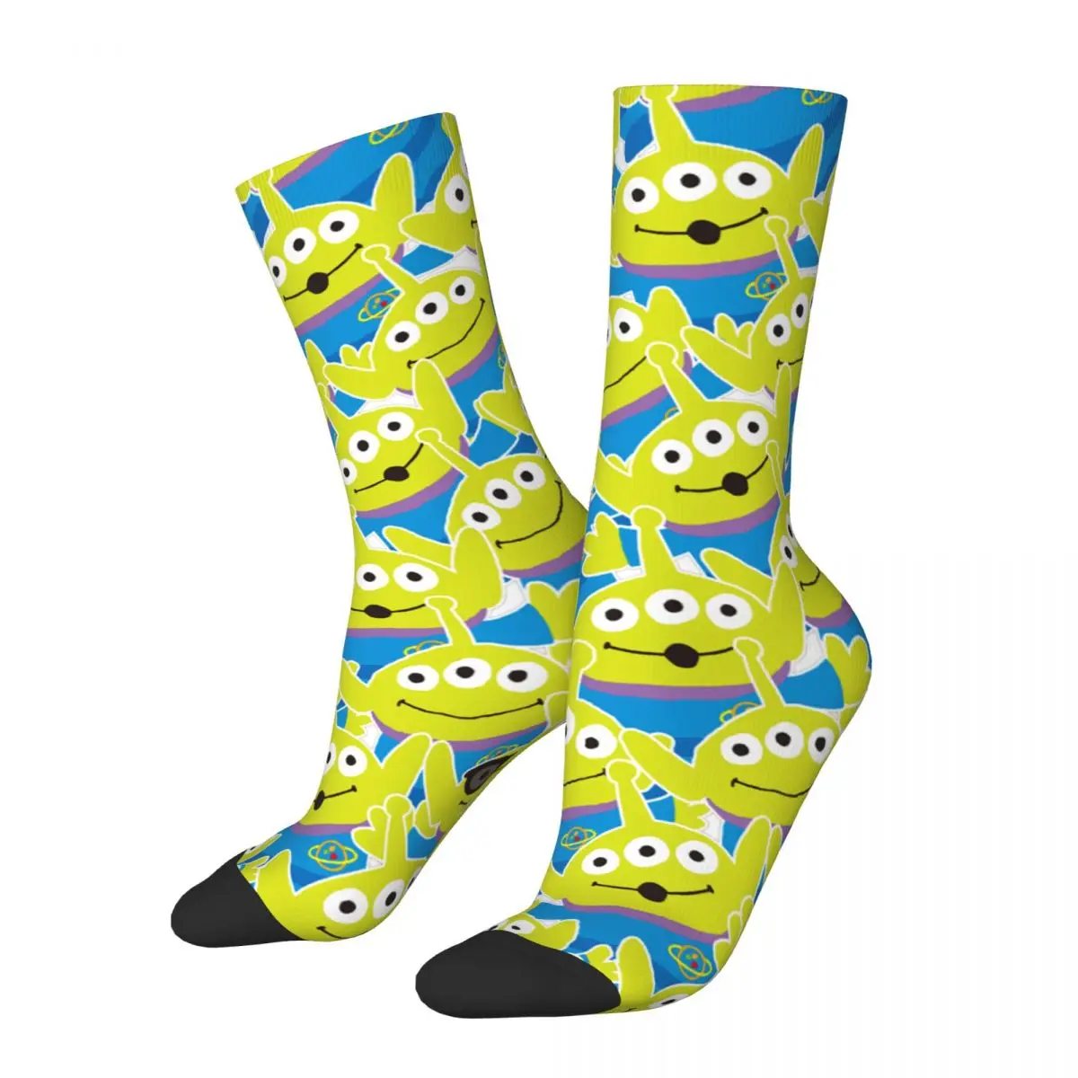 New Men\'s Socks Novelty Toy Story Little Green Men Alien Sock Graphic Women\'s Socks Spring Summer Autumn Winter