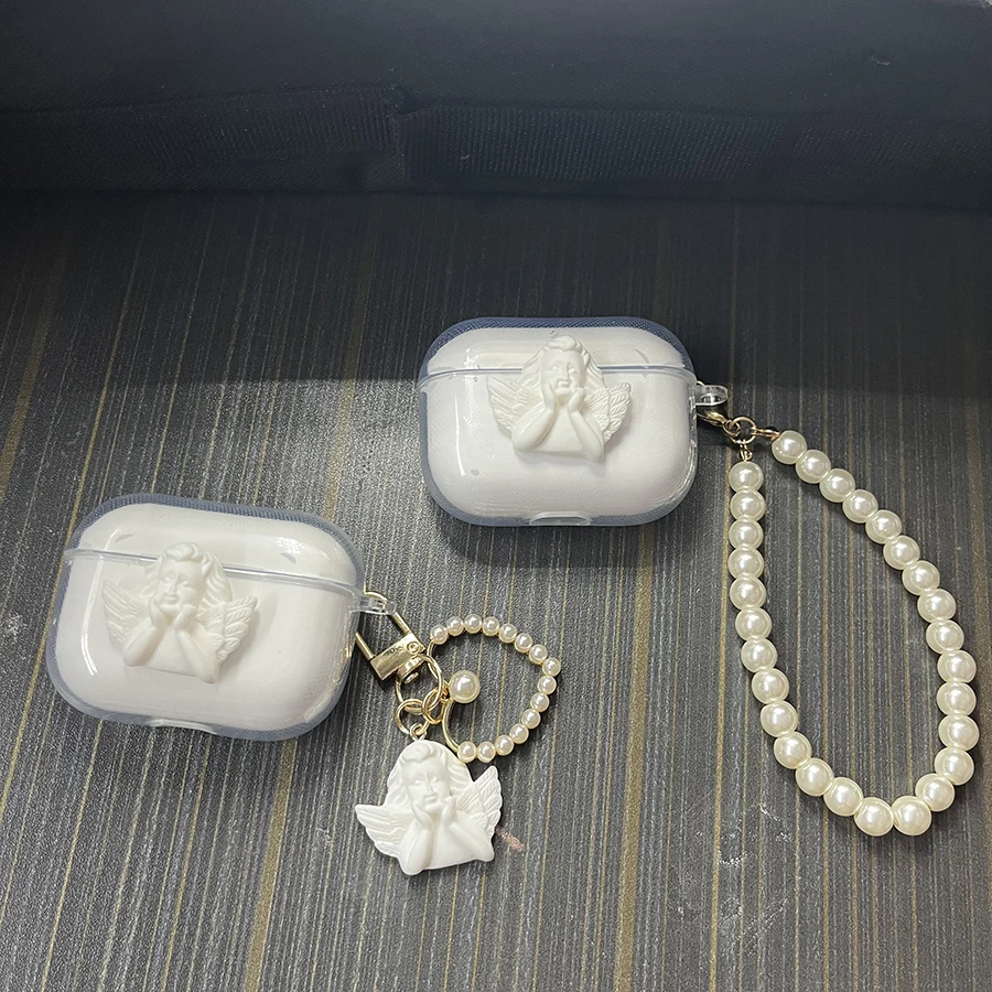 Funda colgante de perlas de lujo para auriculares Honor Choice X5 PRO / x5 lite X5i x5e x5s funda de silicona suave