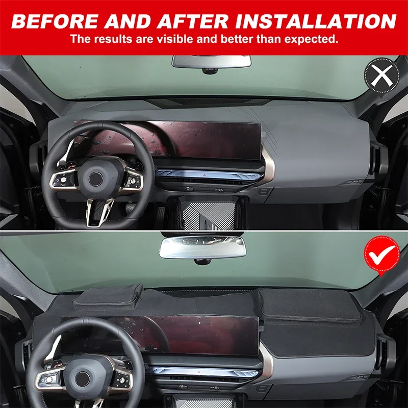 

Car Dashboard Sun Shade Cover Instrument Desk Non-slip Pad Mat For 2025+ BMW X2 X3 G45 U11 Accessories