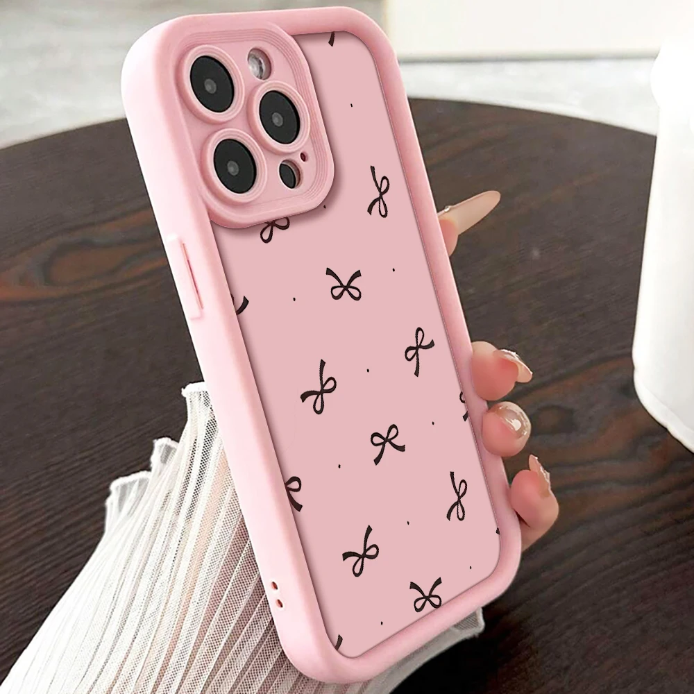 Niedliche Handgelenkband-Hülle für iPhone 17 15 16 14 Pro Max Plus Hüllen mit einfacher Schleifenmusterung für iPhone 13 11 12 XR 7 mit Lanyard-Abdeckung – Detail 5