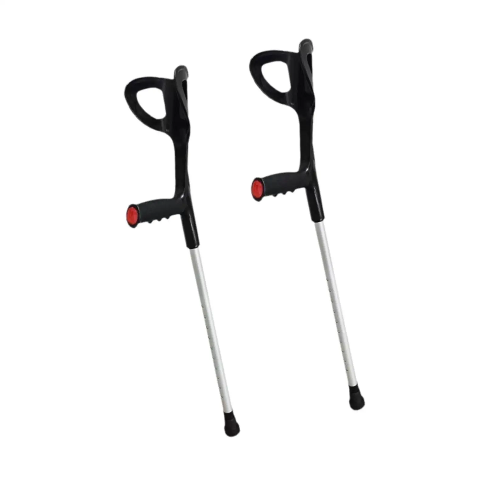 1 Pair Forearm Crutches Ergonomic Convenient Stable Elder Walking Cane Adjustable Height Arm Support for All Terrain Adults 1 Pair Forearm Crutches Ergonomic Convenient Stable Elder Walking Cane Adjustable Height Arm Support for All Terrain Adults