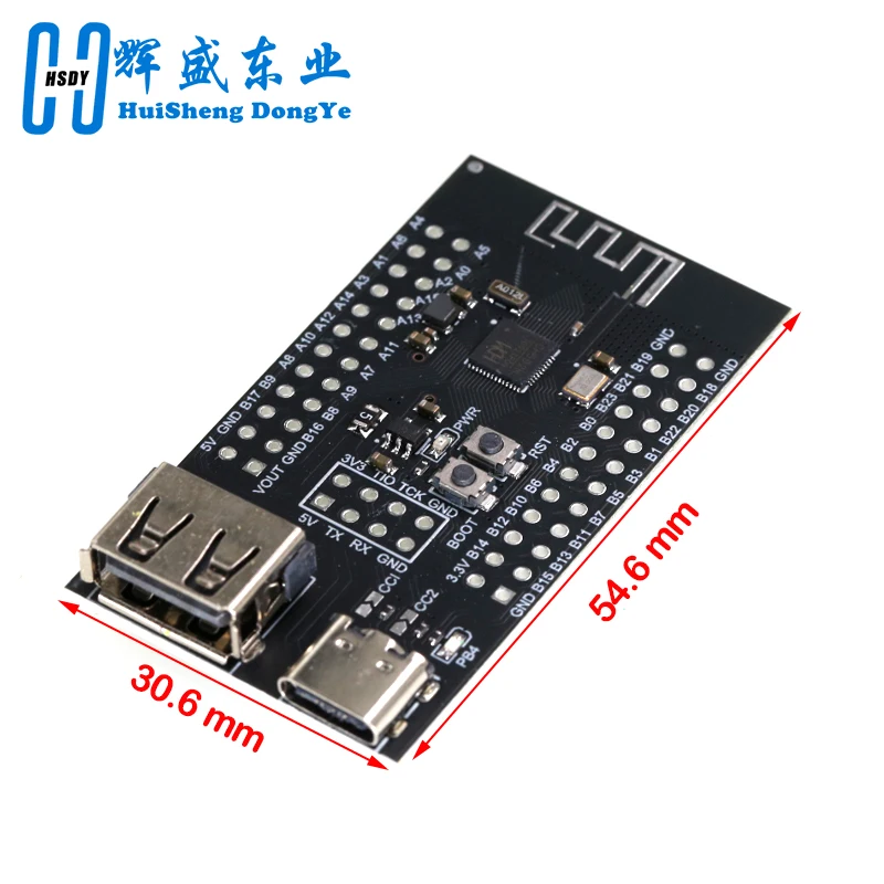 Immagine 3: Scheda di sviluppo CH582M Scheda centrale BLE Microcontrollore Bluetooth wireless MCU Bluetooth a basso consumo Doppio USB