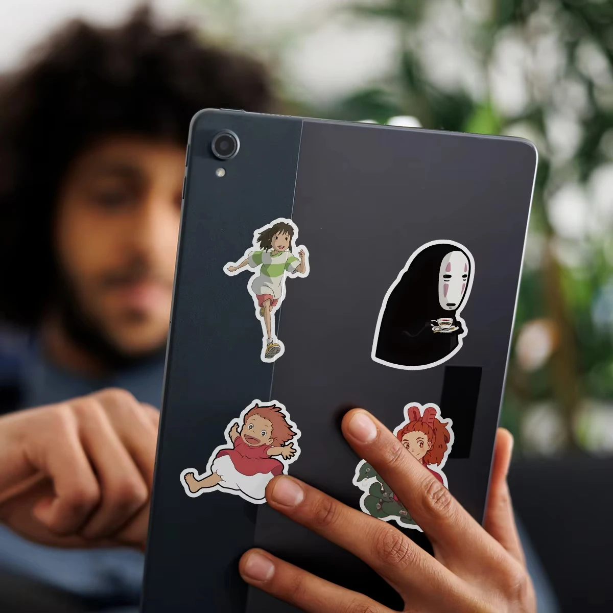 50 szt. Naklejek z kreskówkami, jasne, inspirowane Ghibli i Hayao Miyazaki, naklejki z Totoro na telefon, laptop, walizkę, notatnik, wodoodporne naklejki