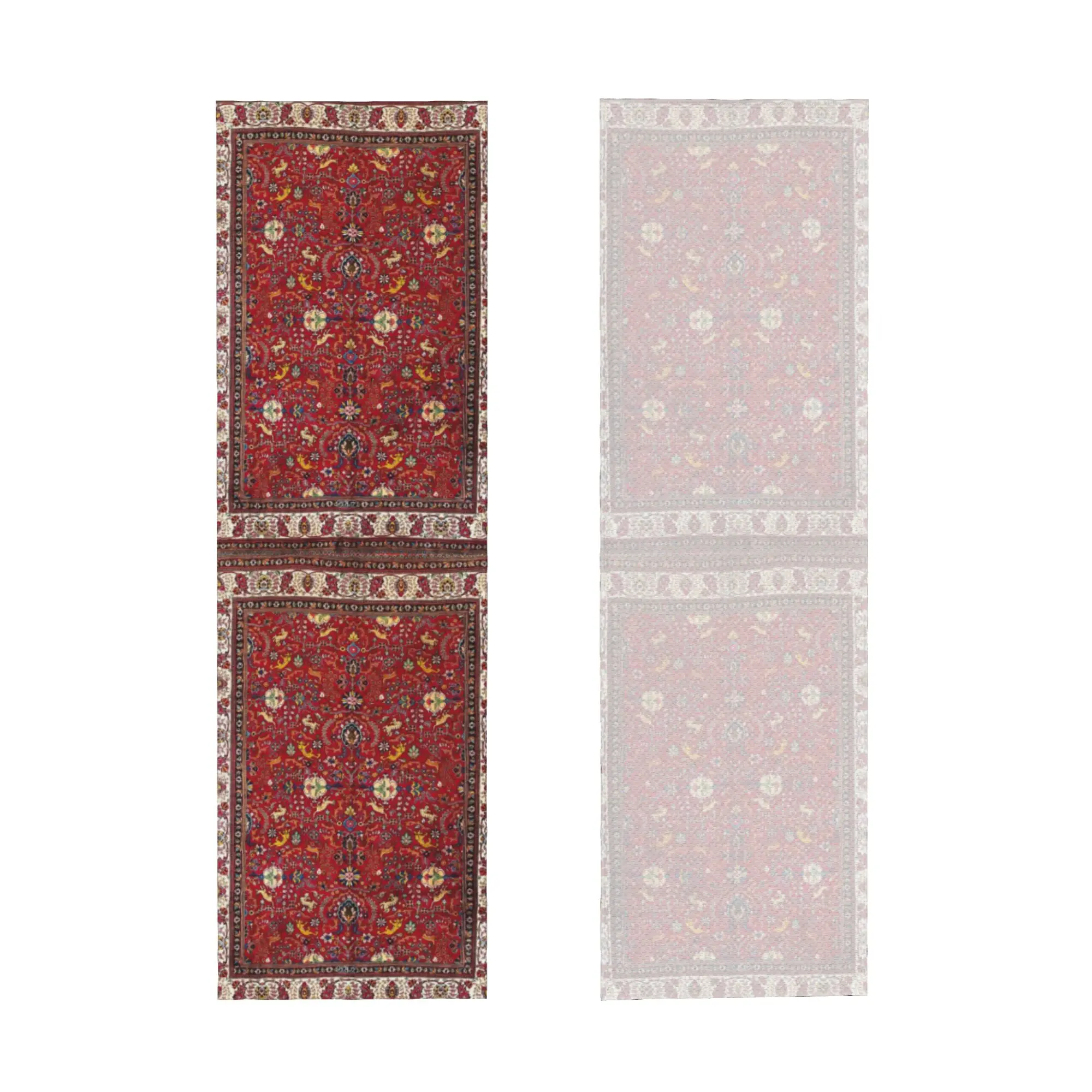 Cold Exercise Towel Antique Persian Red Rug Boho Carpet Beach Sports Yoga Camping Towel Refreshing Sports Scarf Face Towels