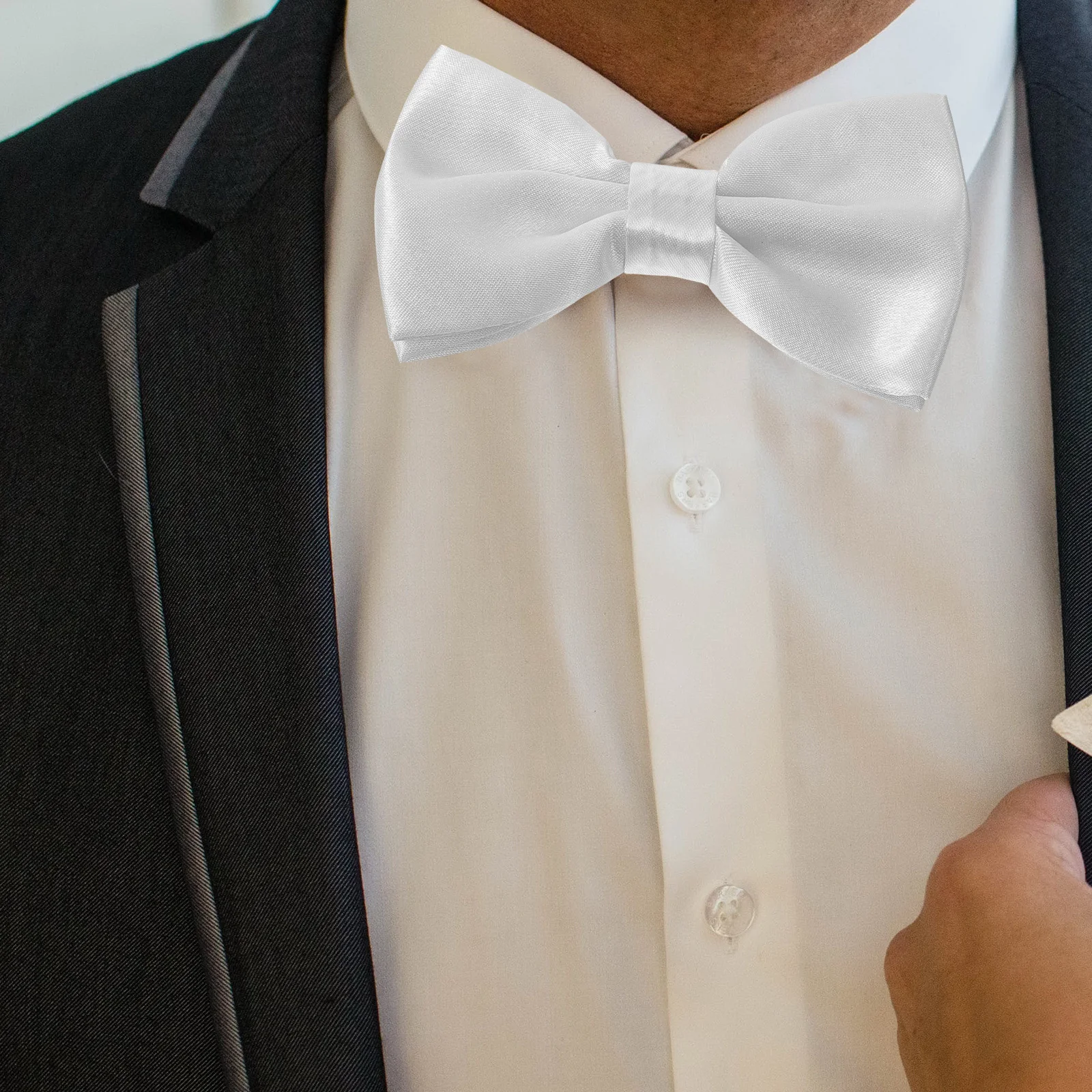 1 مجموعة ربطة القوس فيونكة Cummerbund جيب مربع مجموعة للرجال حفل زفاف اكسسوارات رسمية طقم زي #2