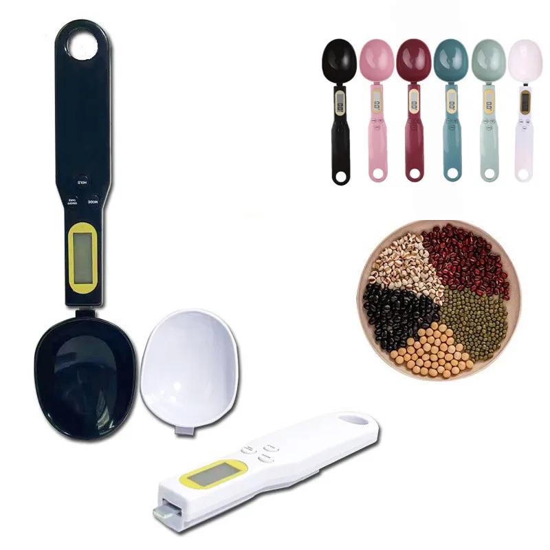 

Мини-весы-ложка 0,1-500 г, цифровые кухонные весы, электронные весы с ЖК-дисплеем для измерения веса продуктов, муки, молока, кофе, порошков