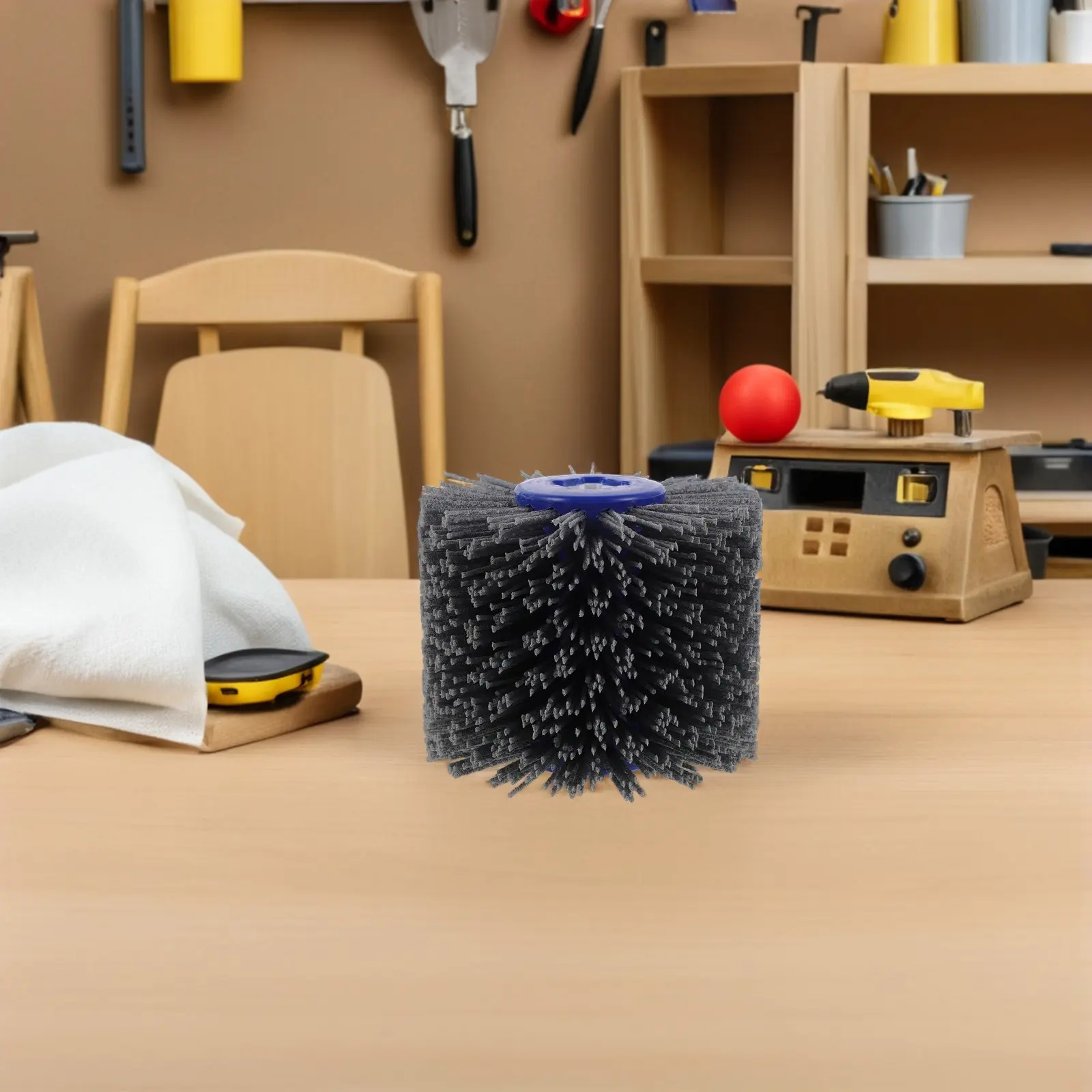 Polishing Buffing Wheel 60 Grit Nylon Fiber Wood Furniture Repair Kit Abrasive Drawing Wheel Bench Grinder Accessory - view 2