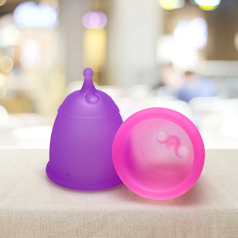 1PC Medical Grade Silicone Menstrual Cup Colorful Menstrual Cup Feminine Hygiene Anti Side Leakage Menstrual Cup for Women