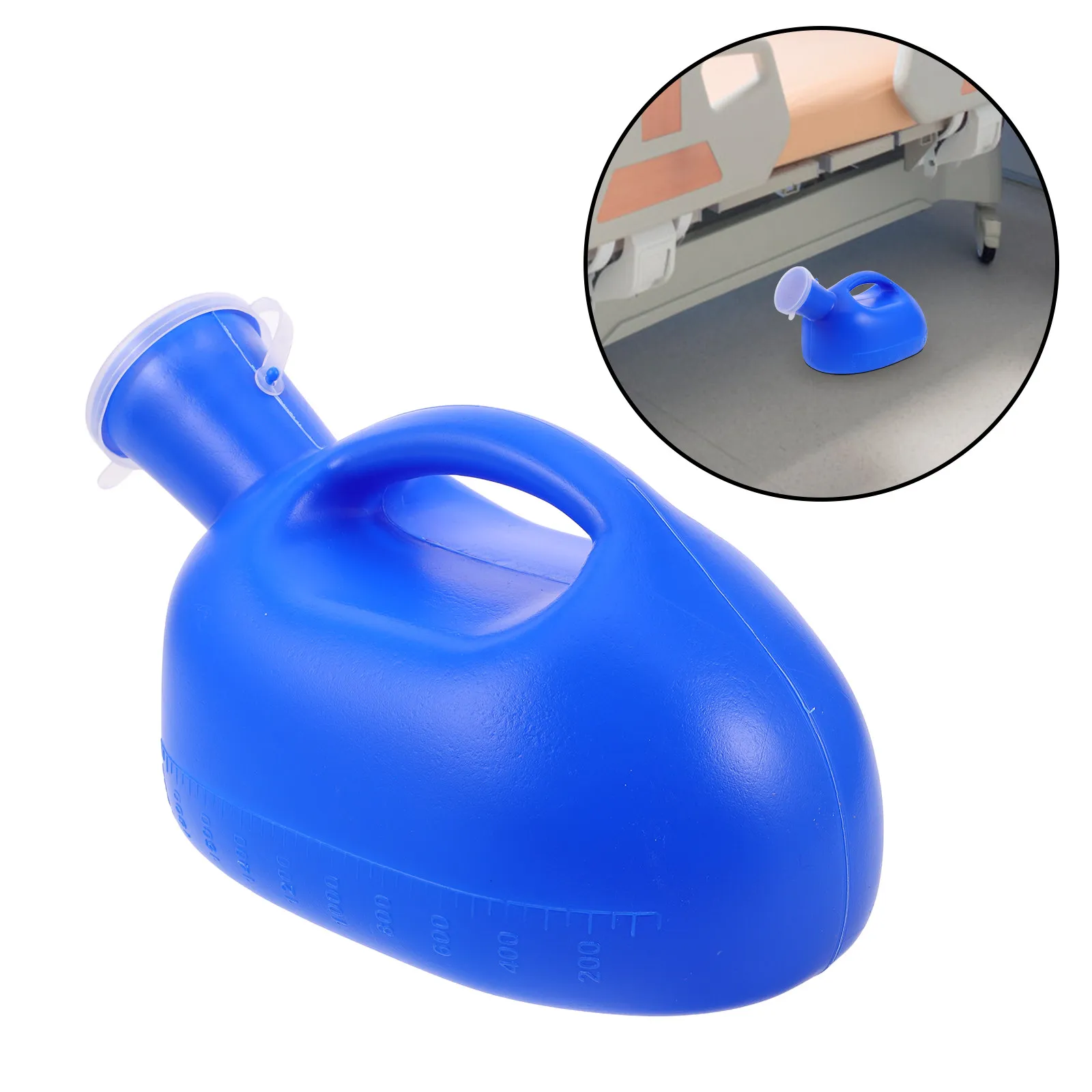 Portable Male Urinal Leakproof Thickened Lid Travel Bed Urine Bottle Reusable Spill Proof Outdoor Pee Pot Men Outdoor Urinal