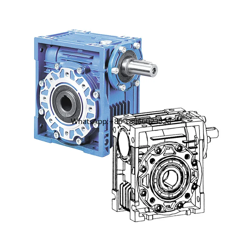 Aluminum Shell Reverse Gear Box  Worm Gear Industry 90 Degree Bevel Gearbox Power Transmission Speed Reducer