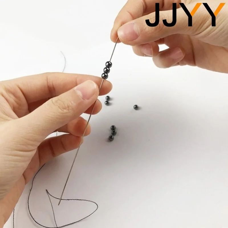 35Pcs Big Eye Stainless Steel Beading Needles Jewelry Threading Tools DIY Crafts Sewing Handmade Projects