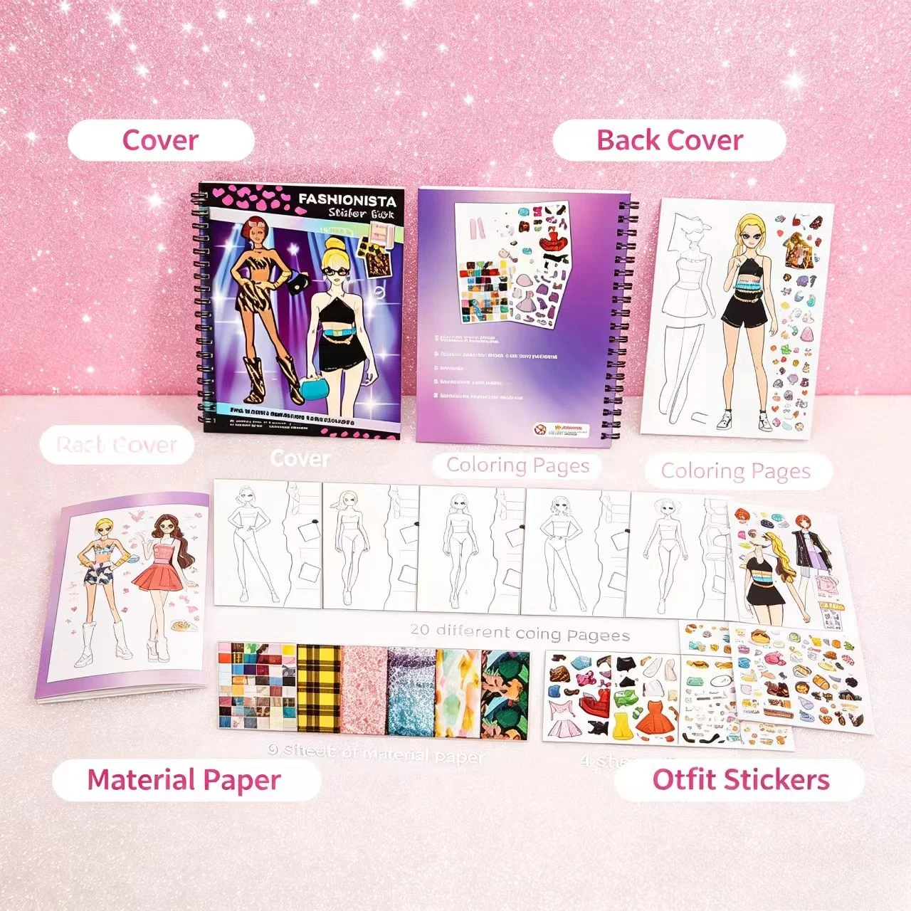 New Arrival Fashion Dress‑Up Sticker Book