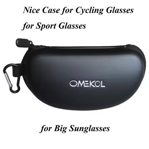 OMEKOL Brand Nice Big Case for Cycling Glasses for Outdoor Sport Running Glasses for Baseball Glasses Box for big Sunglasses