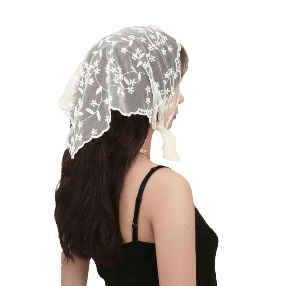 

Fashion Lace Headscarf Versatile Advanced Hair Band Retro Hair Accessory for Women