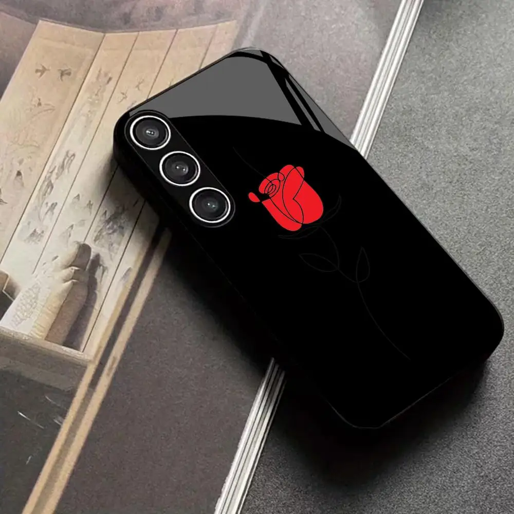 Tempered Glass Case For Samsung Galaxy S26 Ultra S25 S24 S23 S22 Plus FE Phone Back Cover Coverage Anti-drop Funda Bumper