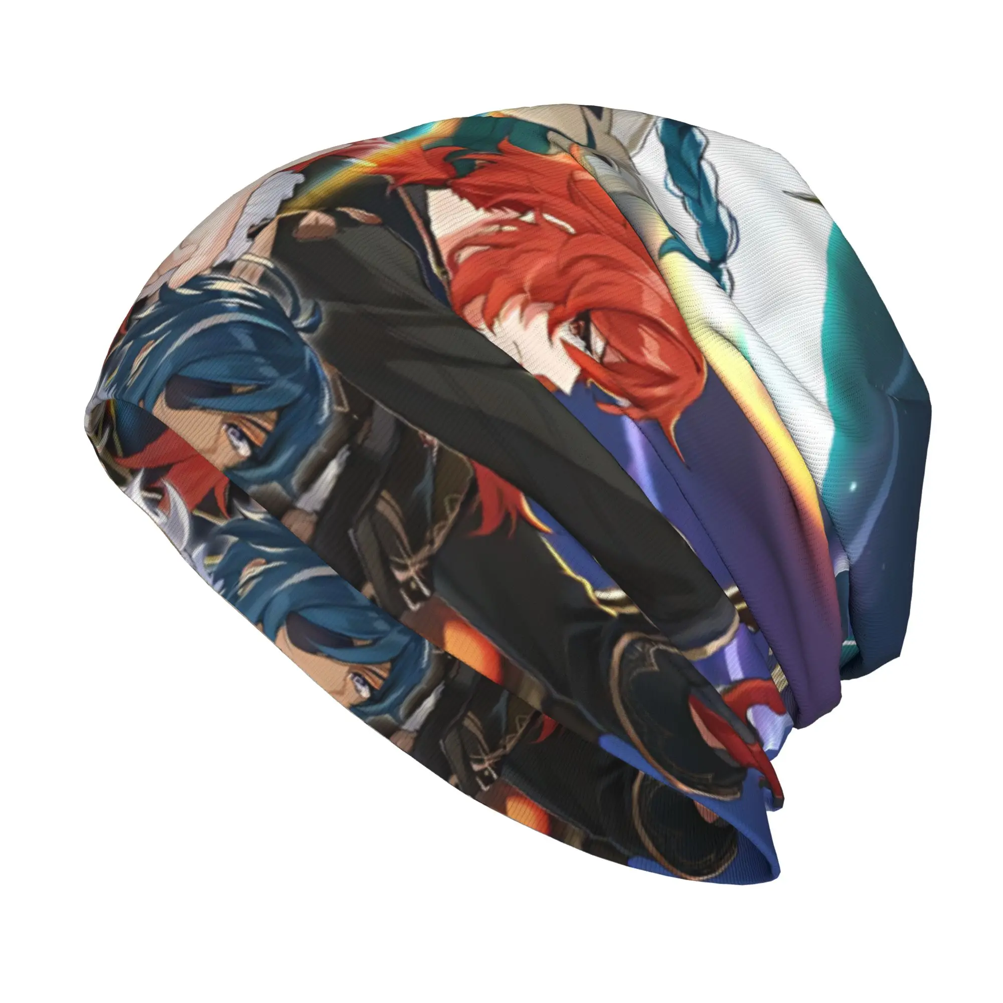 1 Piece G-Genshin ImpactS Skullies Caps Stand Thin Hat Autumn Spring Bonnet Hats Men Women's Hip Hop Ski Cap
