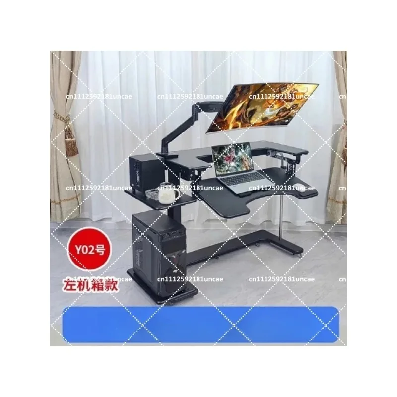 Adjustable Laptop Desk Bed Side Table with Hanging Bracket for Home Office